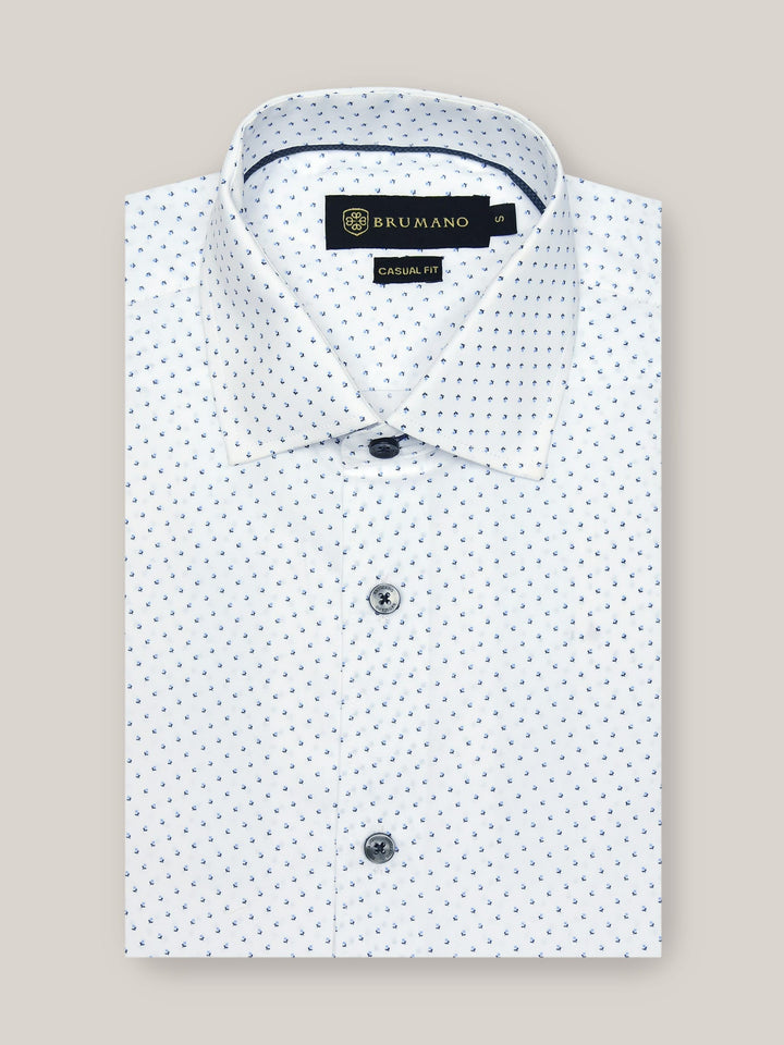 White Printed Shirt Brumano Pakistan