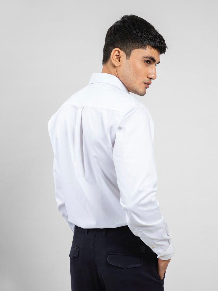 White Button Down Shirt Brumano Pakisan 