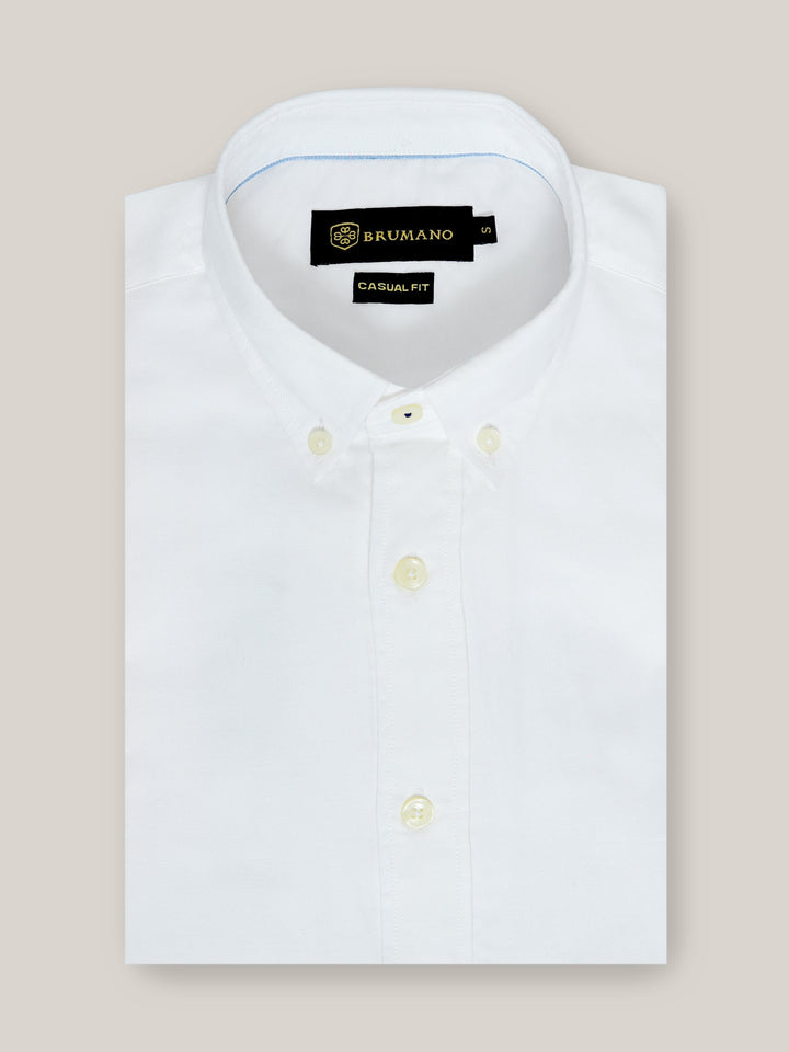 White Oxford Button Down Shirt Brumano Pakistan 