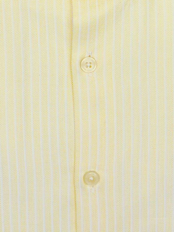 Yellow Structured Striped Formal Shirt Brumano Pakistan