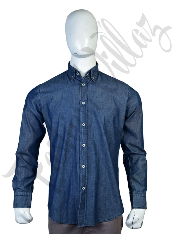 Knitted Denim Shirt