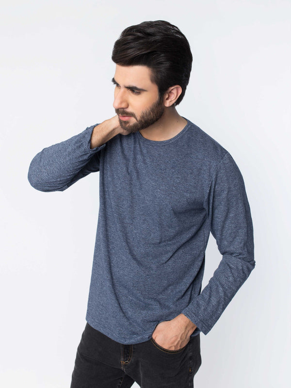 Anthracite Blue Long Sleeve T-Shirt