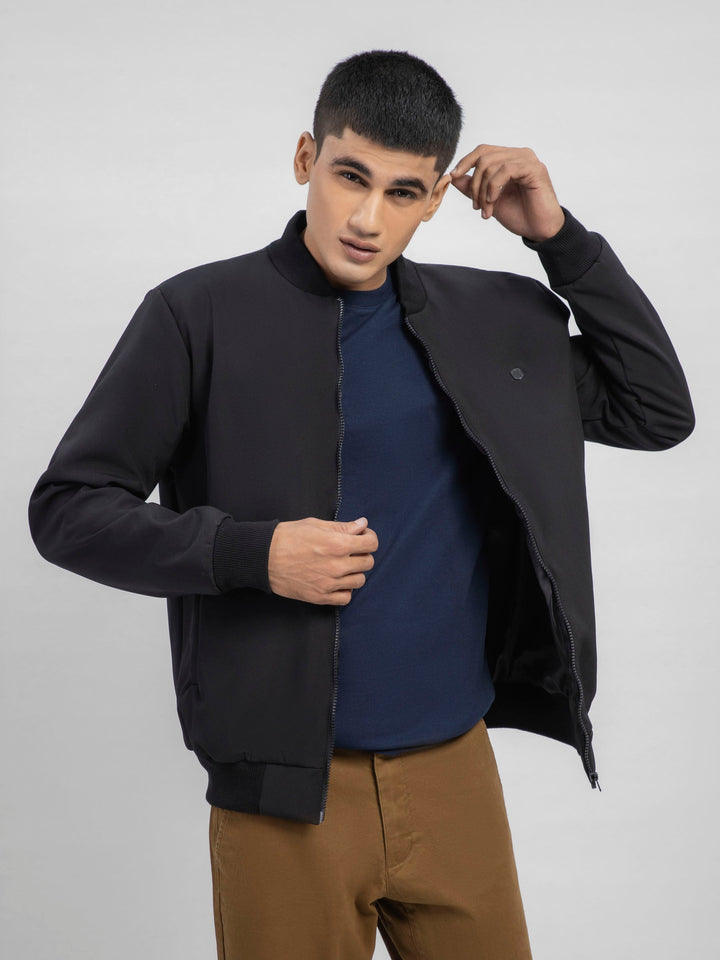 Black Bomber Jacket Brumano Pakistan