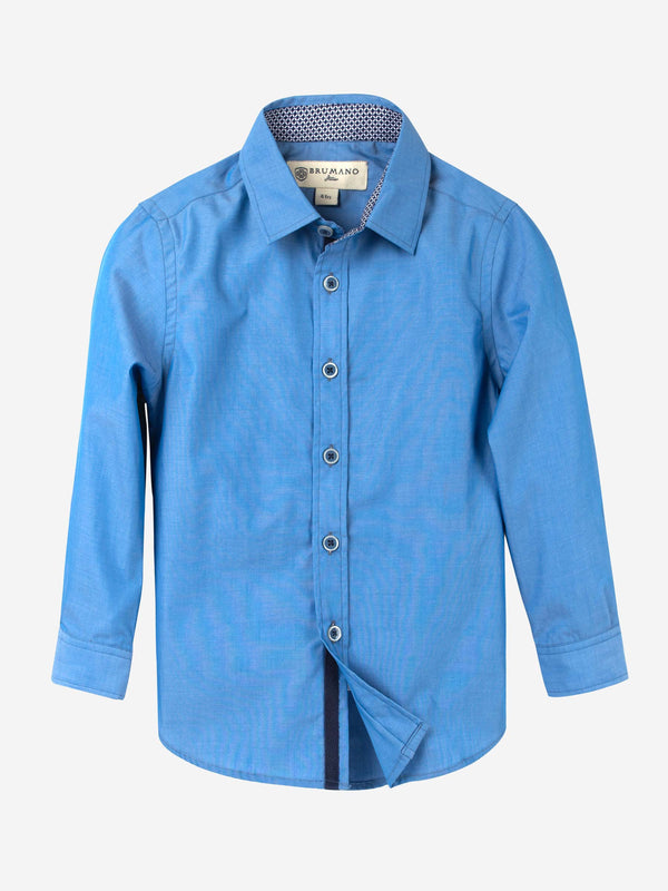 Blue Casual Button Down Shirt