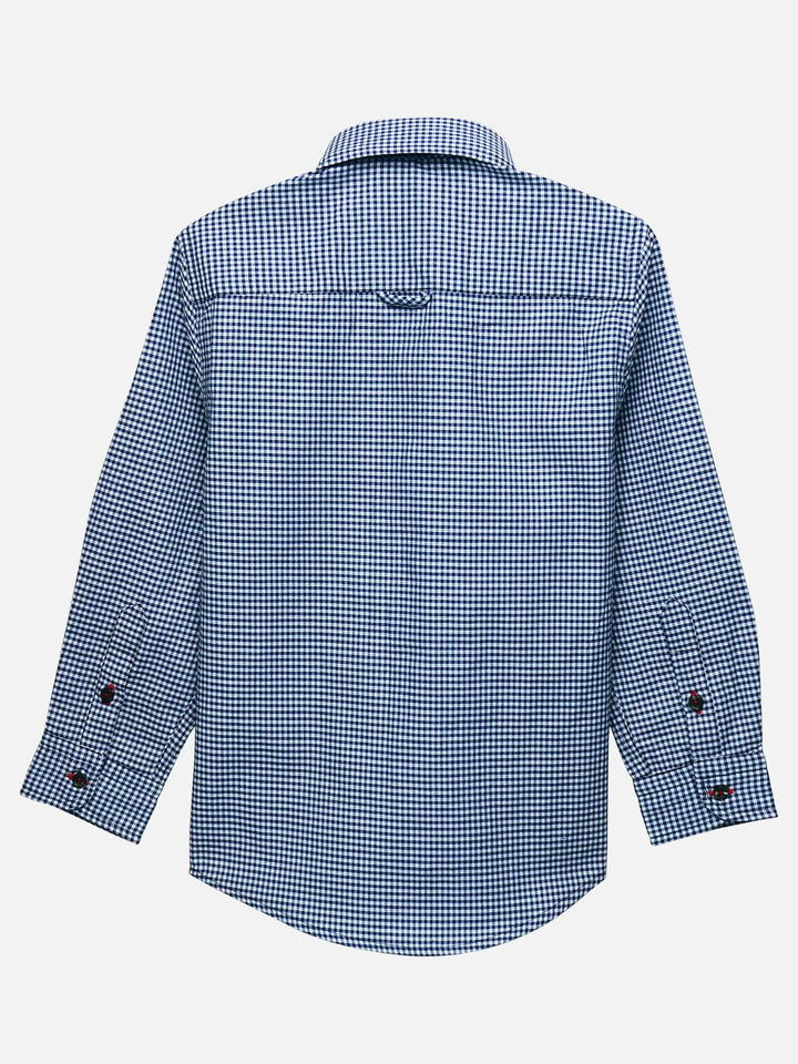 Blue Gingham Casual Checkered Shirt Brumano Pakistan