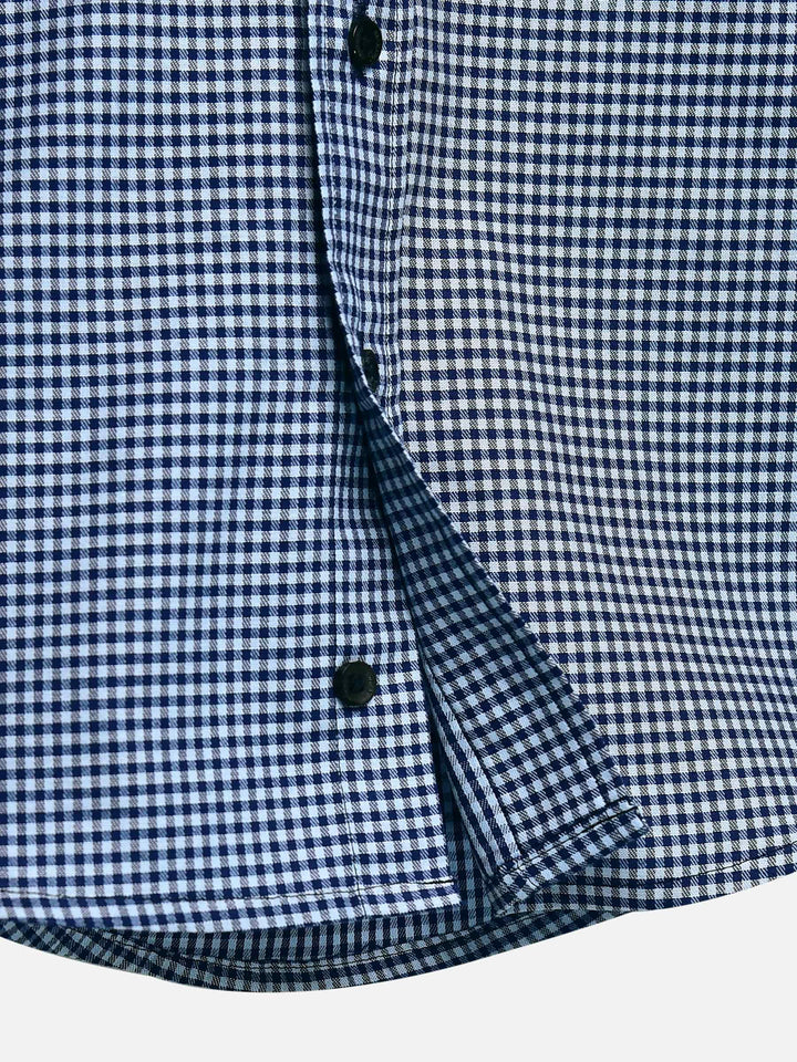 Blue Gingham Casual Checkered Shirt Brumano Pakistan