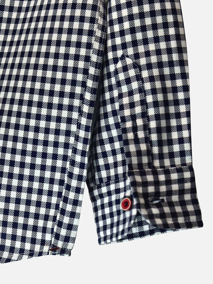 Blue Gingham Light Weight Casual Shirt Brumano Pakistan