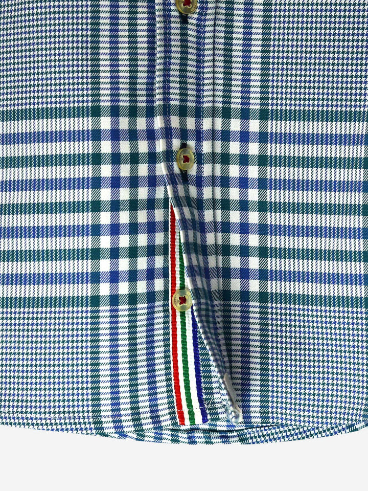 Blue & Green Casual Checkered Shirt Brumano Pakistan