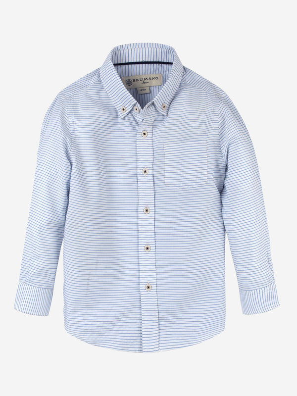 Blue Horizontal Striped Shirt