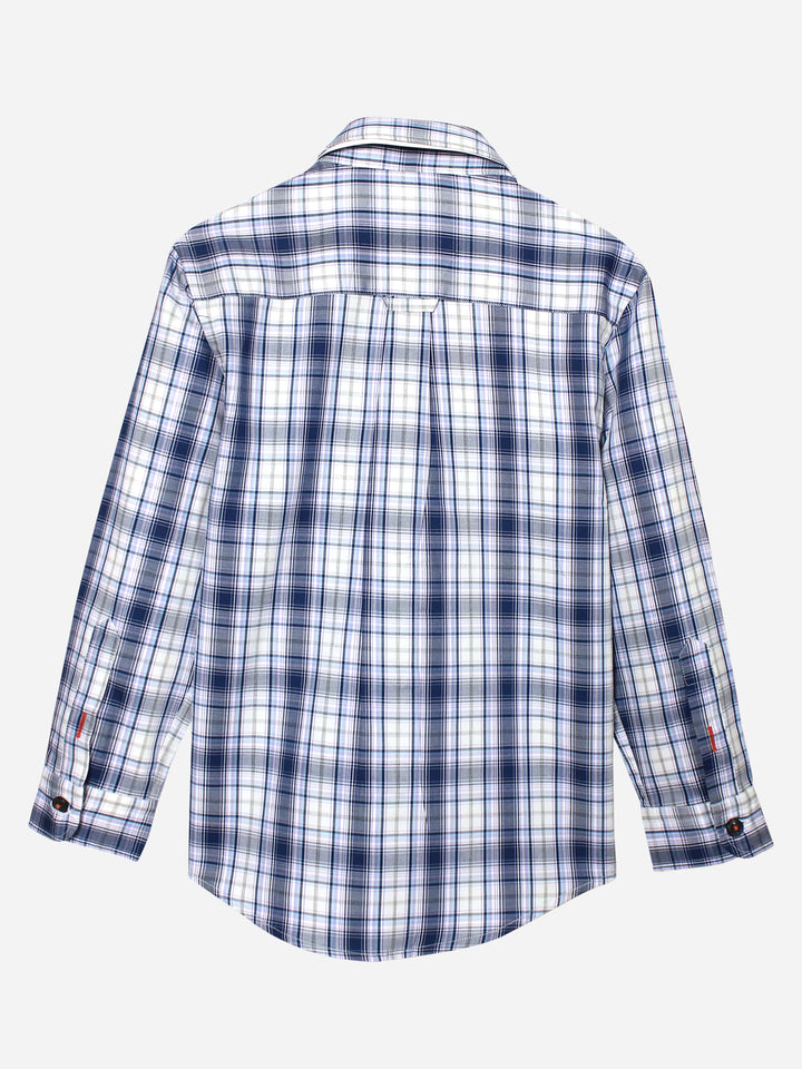 Blue & Purple Long Sleeve Casual Shirt