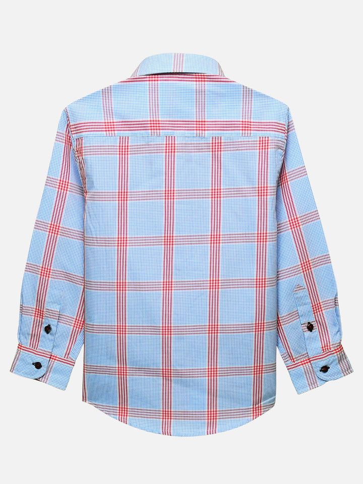 Blue & Red Checkered Casual Shirt Brumano Pakistan