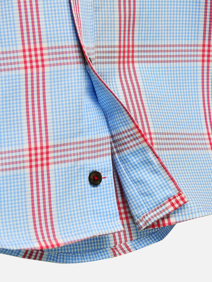 Blue & Red Checkered Casual Shirt Brumano Pakistan