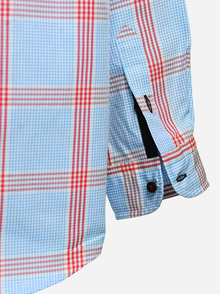 Blue & Red Checkered Casual Shirt Brumano Pakistan