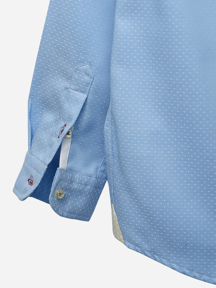 Blue & White Dobby Casual Shirt Brumano Pakistan