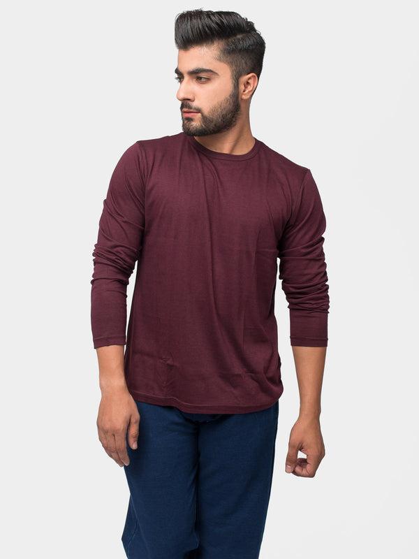 Burgundy Long Sleeve T-Shirt