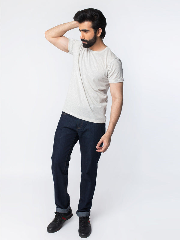 Heather Grey Half Sleeve T-Shirt