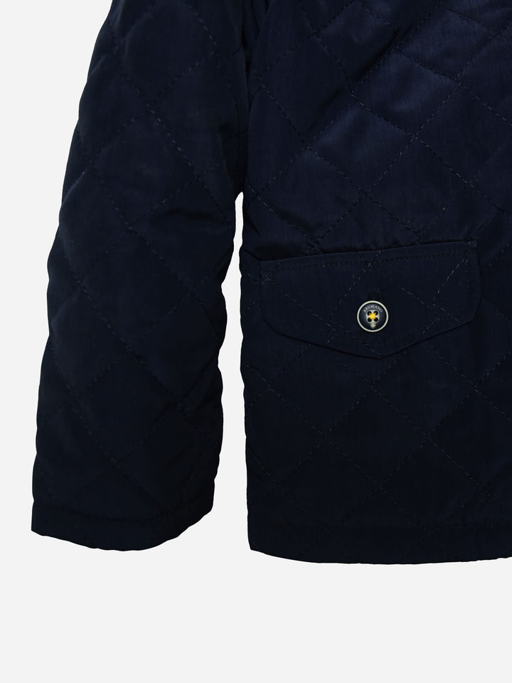 Horizontal Navy Quilted Jacket Brumano Pakistan