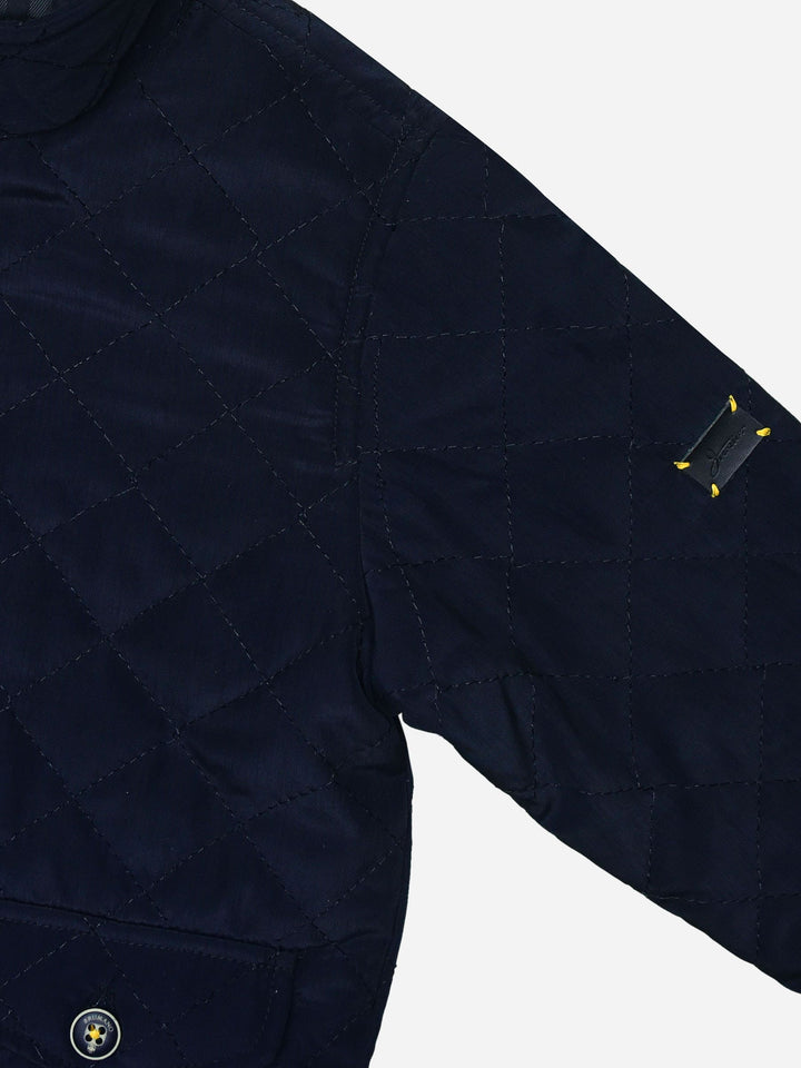 Horizontal Navy Quilted Jacket Brumano Pakistan