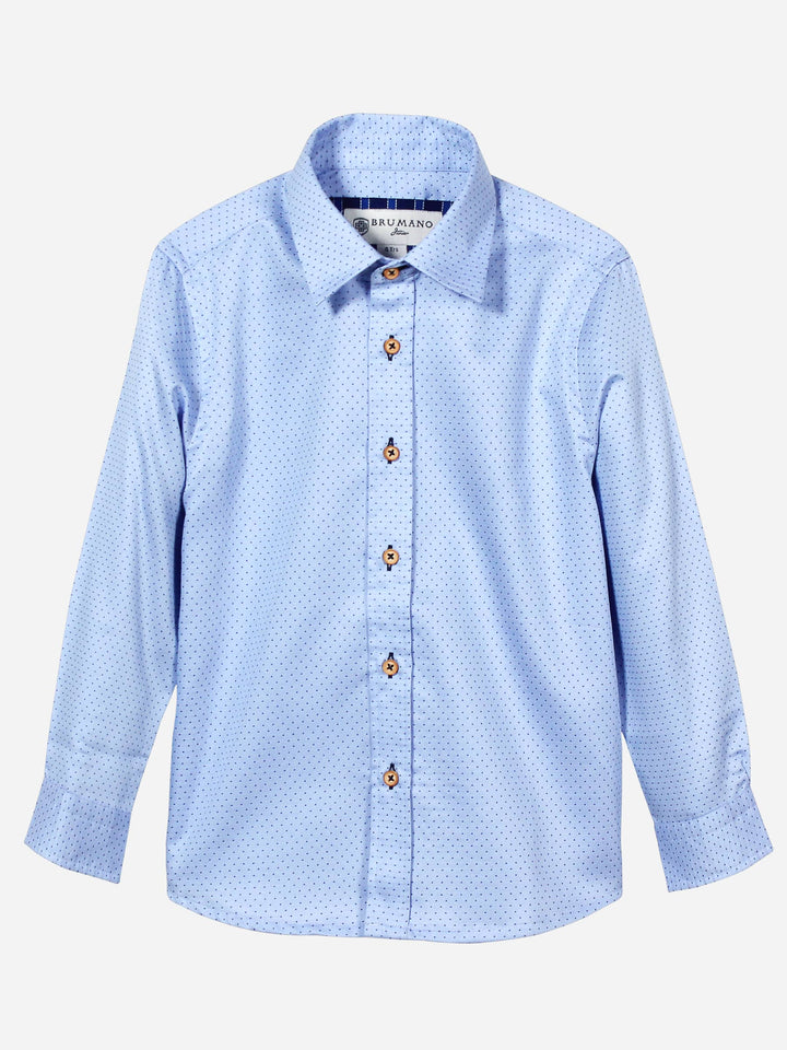 Light Blue Dobby Casual Shirt