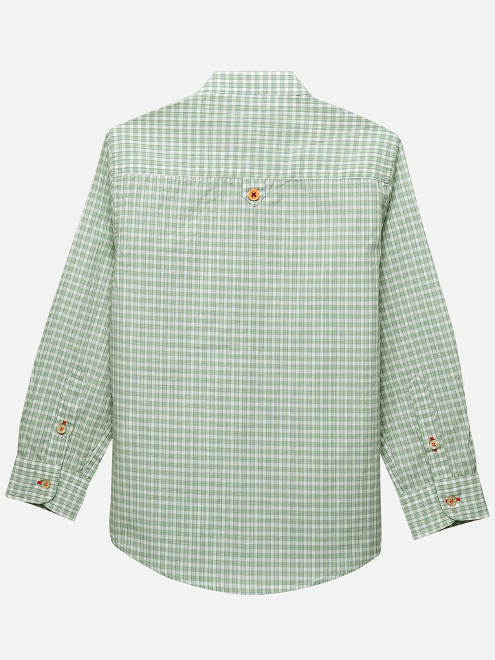 Light Green Checkered Casual Shirt Brumano Pakistan