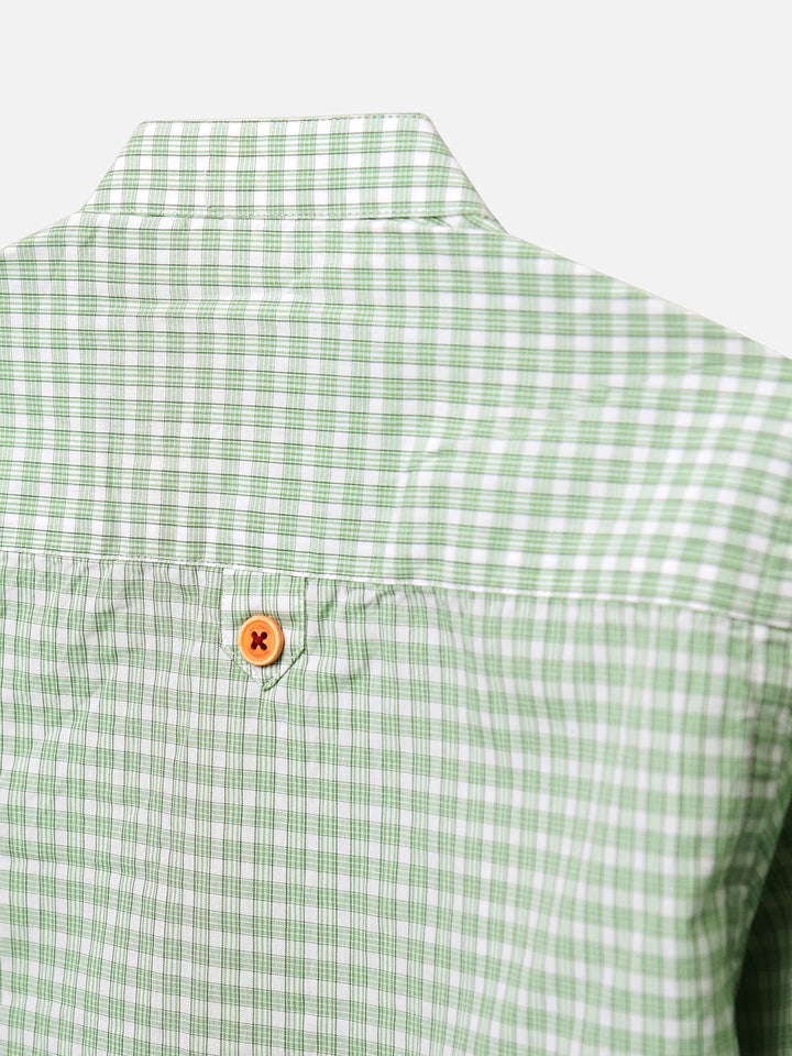 Light Green Checkered Casual Shirt Brumano Pakistan