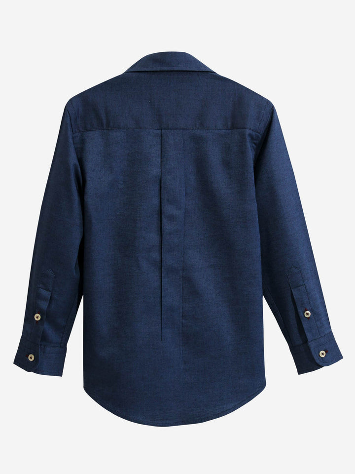 Navy Oxford Casual Shirt