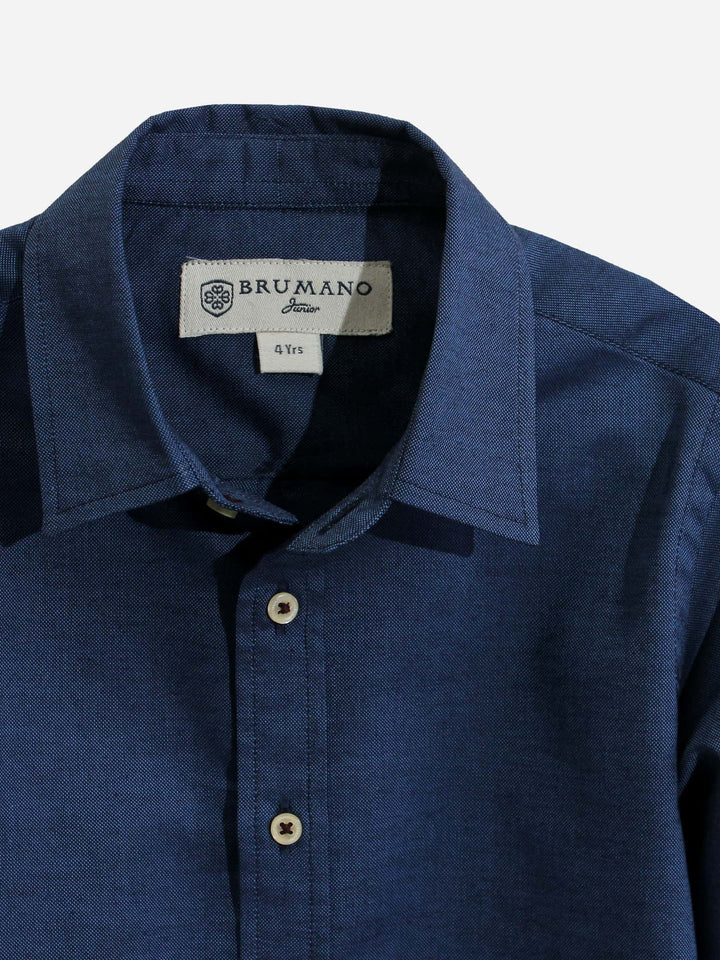 Navy Oxford Casual Shirt