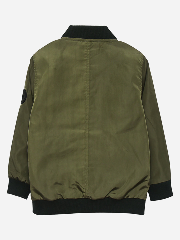 Olive Green Light Weight Casual Bomber Jacket Brumano Pakistan