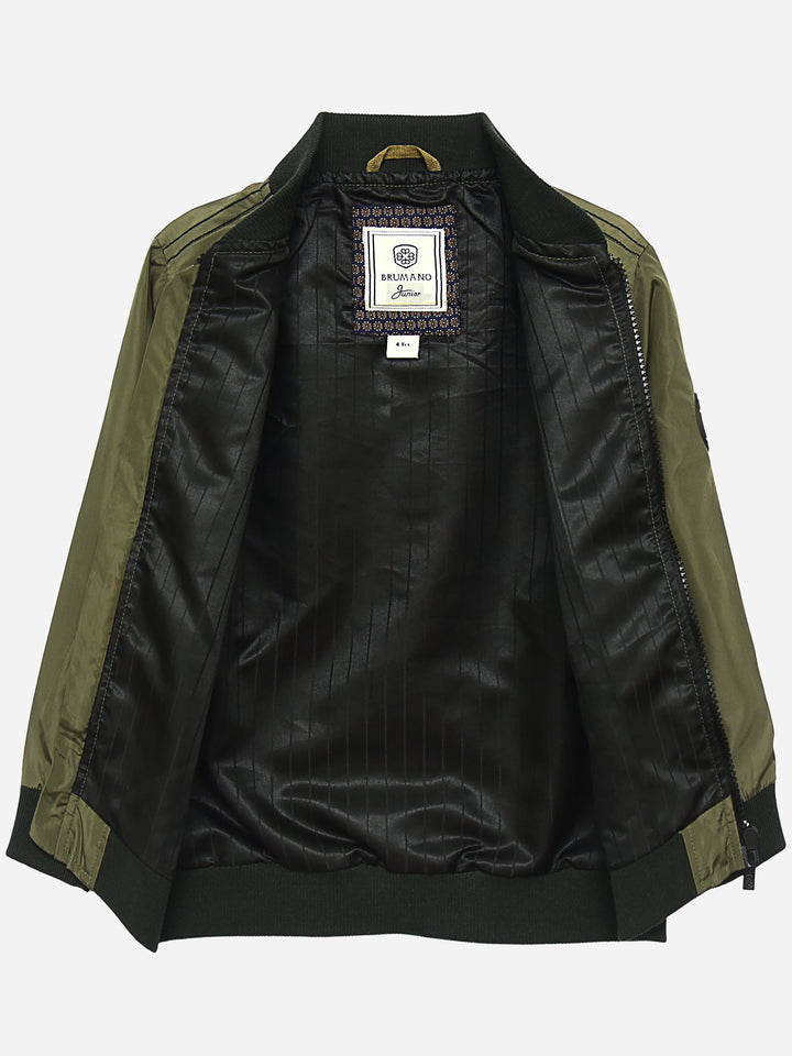 Olive Green Light Weight Casual Bomber Jacket Brumano Pakistan