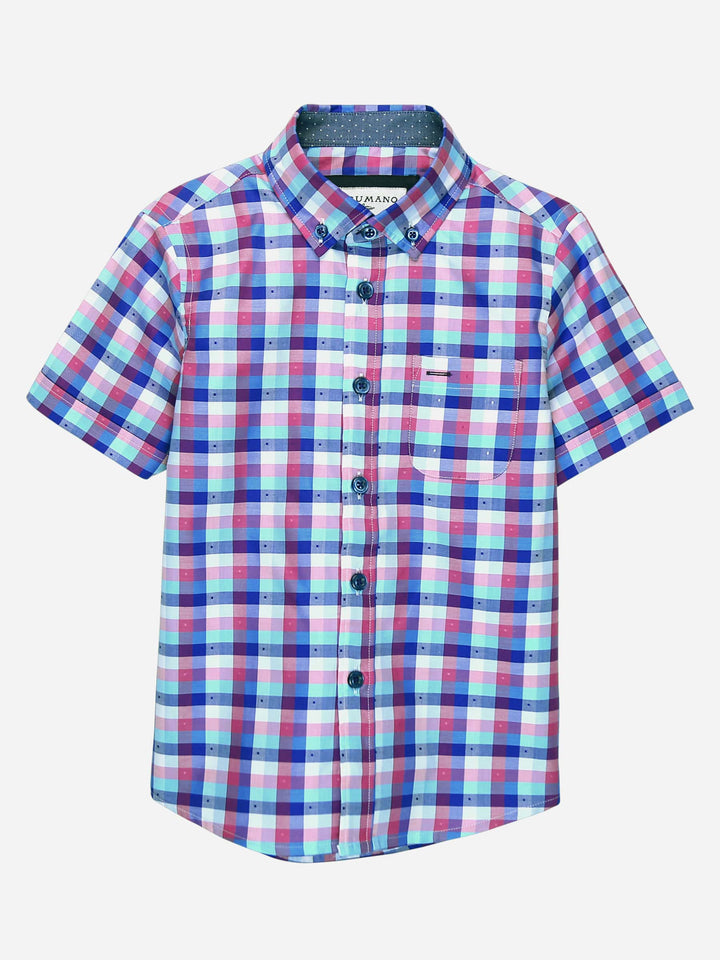 Pink Gingham Casual Shirt Brumano Pakistan