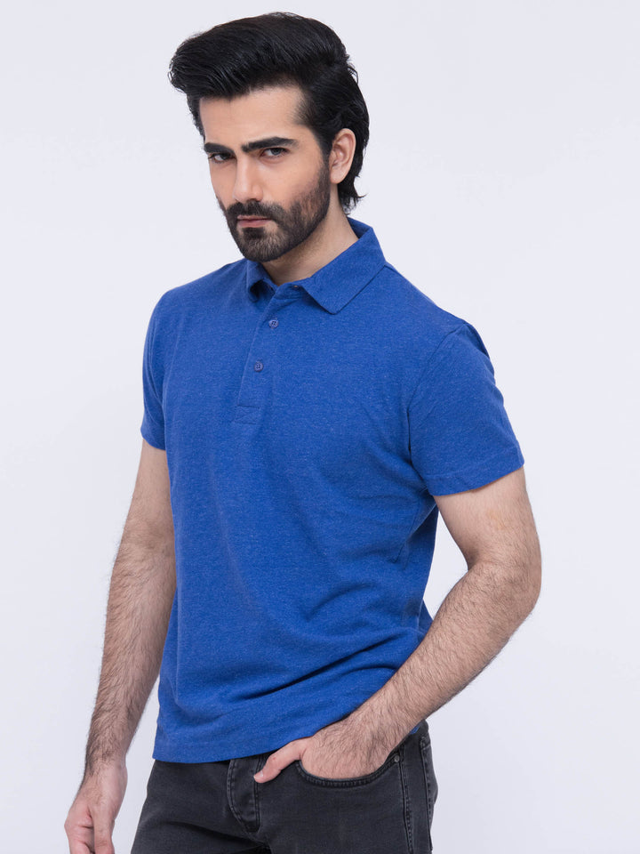 Plain Blue Polo Shirt