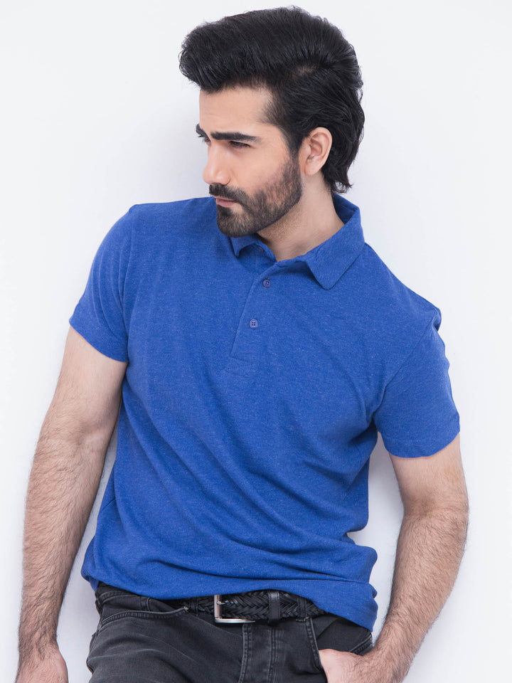 Plain Blue Polo Shirt