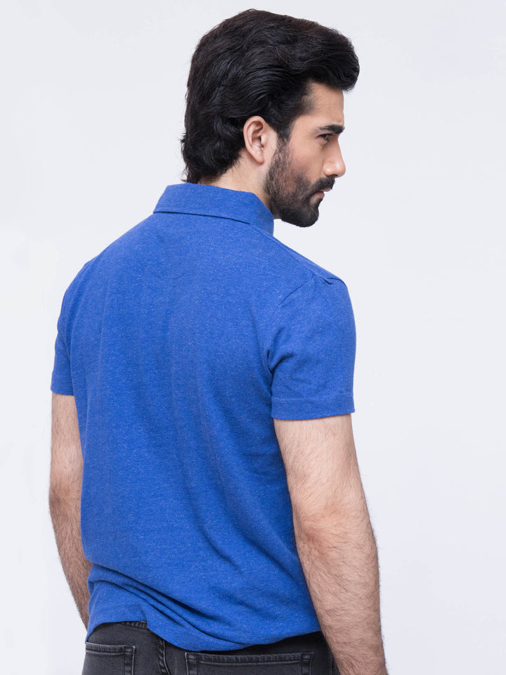 Plain Blue Polo Shirt