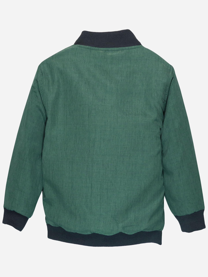 Sea Green Quilted Casual Bomber Jacket Brumano Pakistan