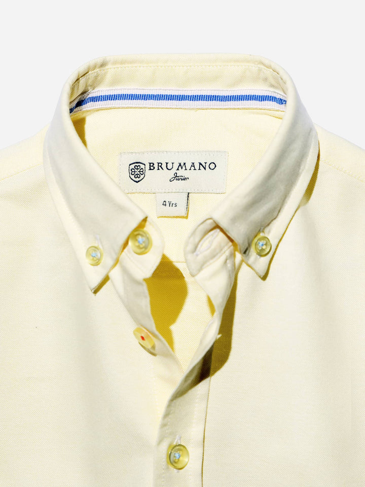 Yellow Oxford Casual Shirt Brumano Pakistan